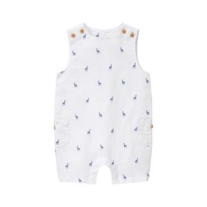 Janie and Jack Giraffe Linen Blend One Piece Size 3-6 Months